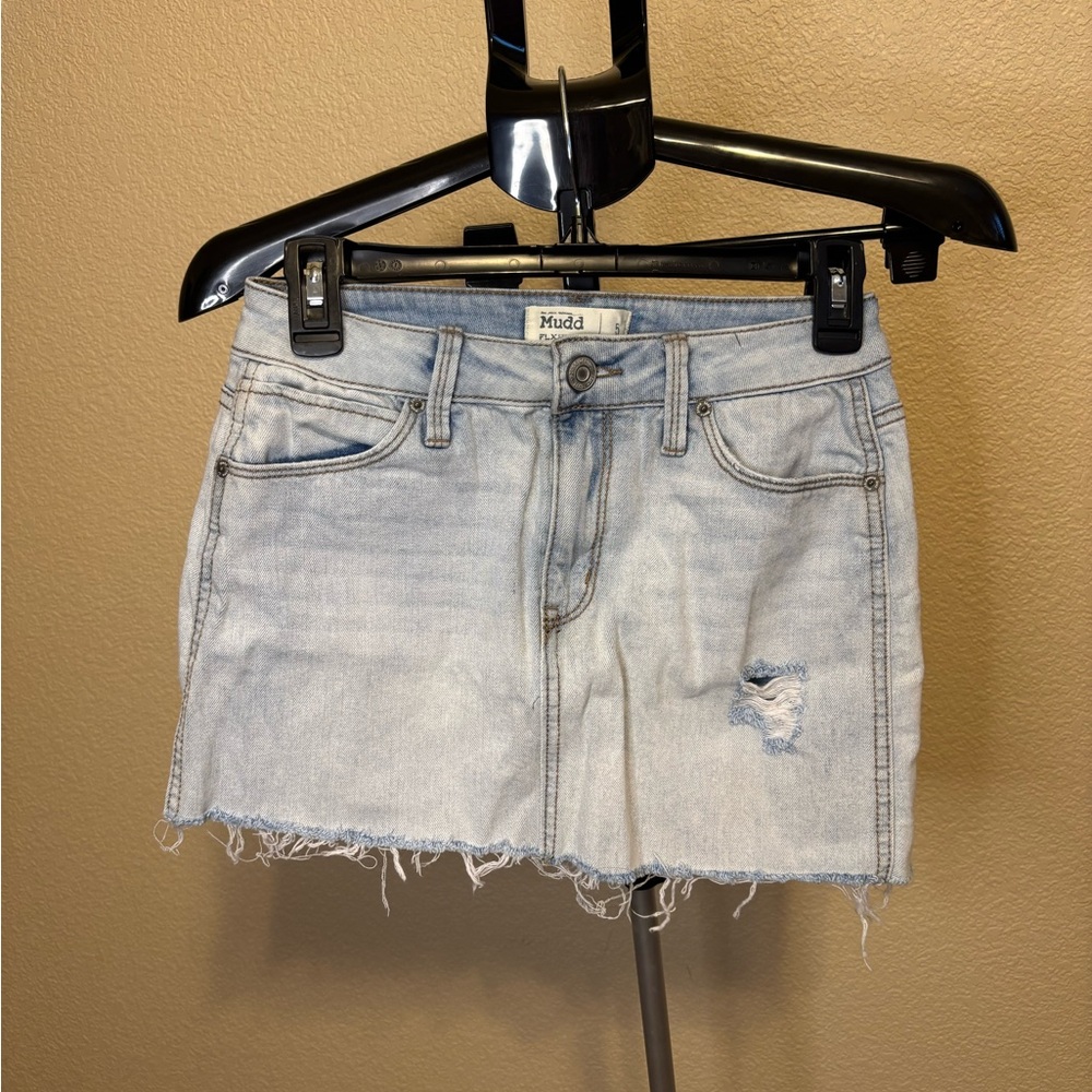 Mudd Light Blue Denim Skirt‎ y2k